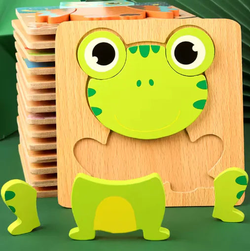 Eco-Friendly 3D Wildlife Puzzle