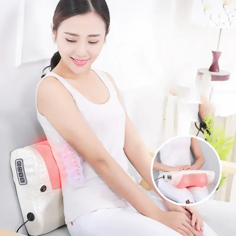 Almohada Masajeadora Eléctrica para Cuello y Hombros