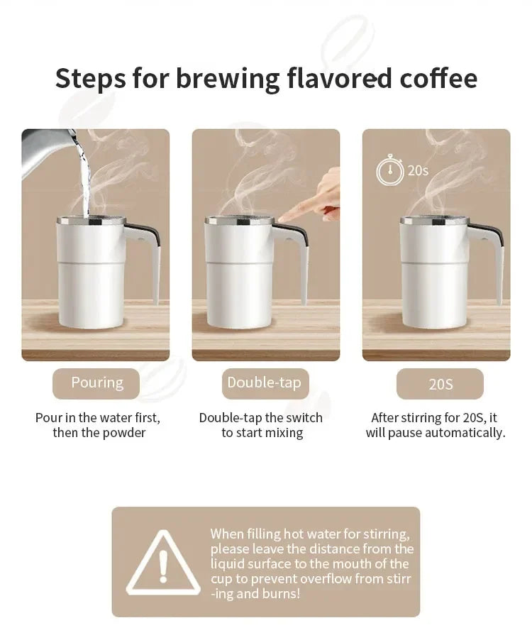 Taza magnética automática con agitación automática y pantalla LCD, taza mezcladora de acero inoxidable para café y leche, tazas térmicas inteligentes recargables por USB