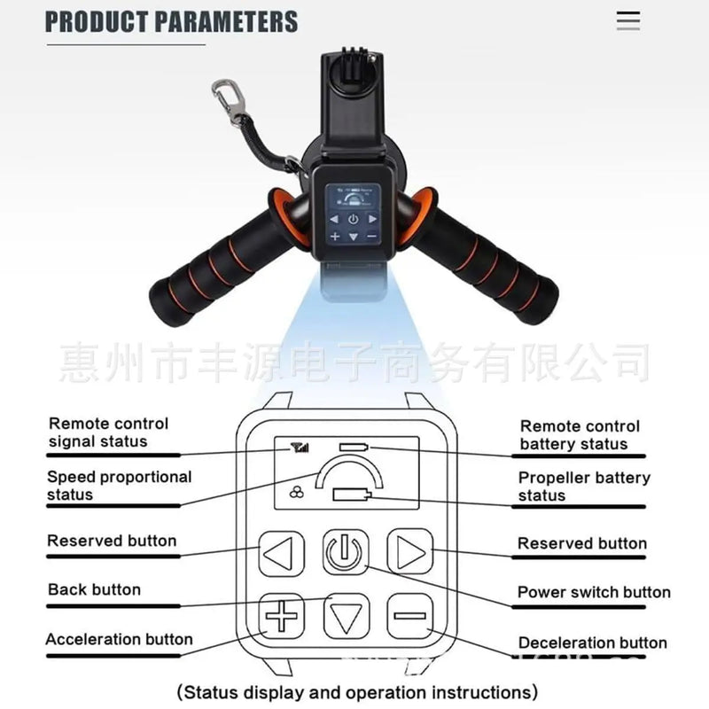 Patinete acuático de propulsión subacuática, potenciador de buceo inteligente, potente equipo de tabla de paddle surf para exteriores