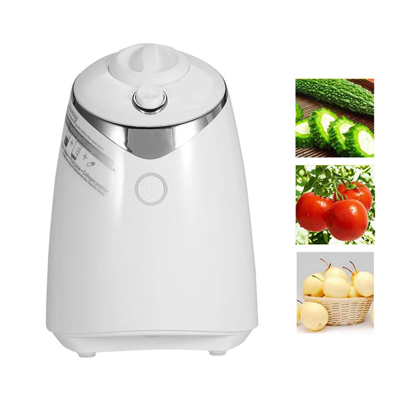 Máquina para hacer mascarillas de frutas, mascarillas faciales de frutas y verduras naturales, máquina de belleza con colágeno fresco para el cuidado facial, máquina para hacer mascarillas vegetales.