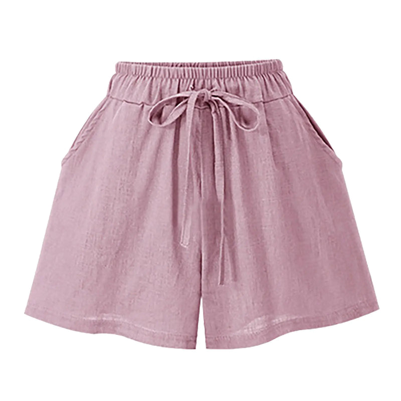 Shorts de Talla Grande para Mujer, Cintura Alta y Sueltos para el Verano