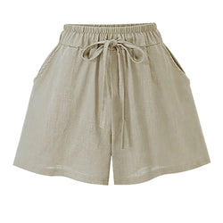 Shorts de Talla Grande para Mujer, Cintura Alta y Sueltos para el Verano