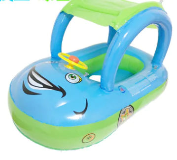 Flotador Inflable para Niños con Dosel en Forma de Coche